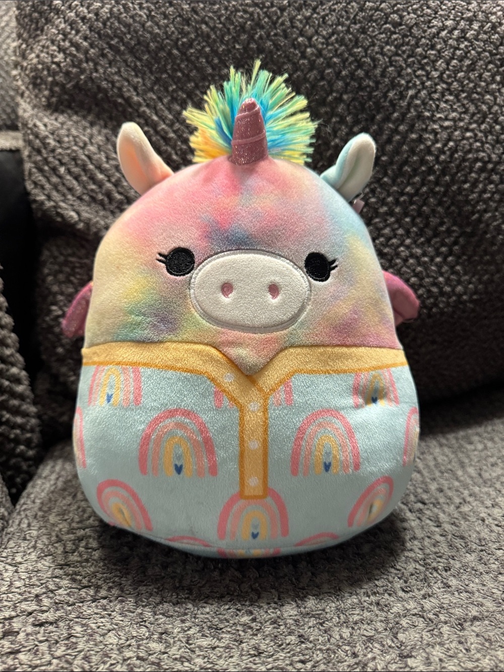 Squishmallows Pastel Rainbow Unicorn Plush - Pink, Blue, Yellow, Green